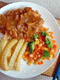 Foto resep Chicken Steak w/ Brown Sauce