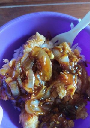 Foto resep Ayam Goreng Mentega (Rice Bowl)