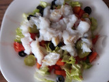 Esqueixada de bacalao