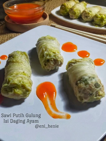 Cara Mudah Membuat Resep Sawi putih gulung isi Ayam yang  Bikin Ketagihan Anti Ribet, Mantap
