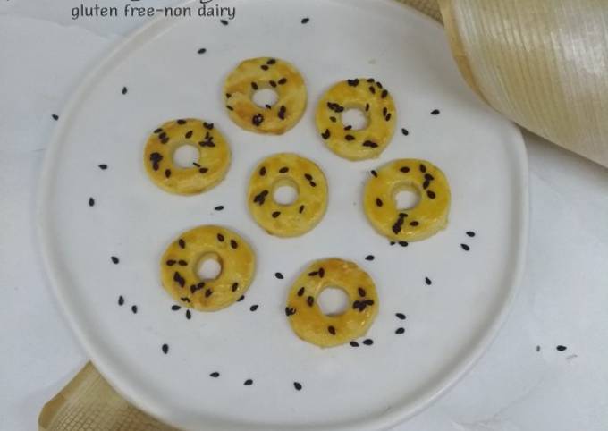 24. Donuts Cookies Almond~Black Sesame (bakulan) #RabuBaru