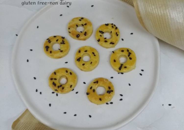 24. Donuts Cookies Almond~Black Sesame (bakulan) #RabuBaru