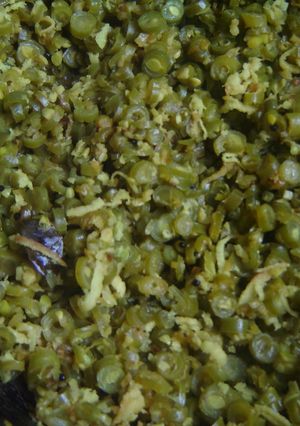 A picture of Beans/Payar thoran.
