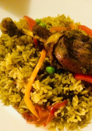 Una foto de Arroz con Pato exquisito