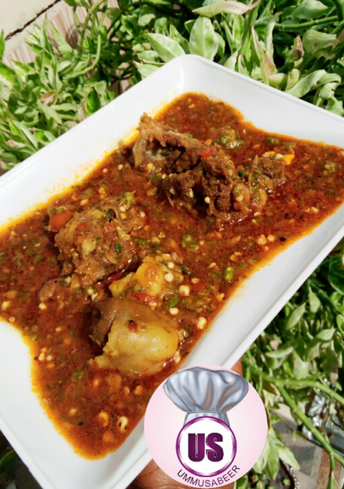 A picture of Okra soup.
