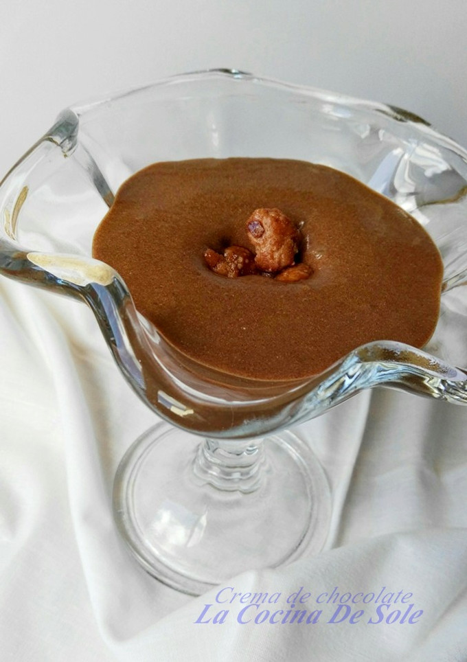 Una foto de Crema de chocolate