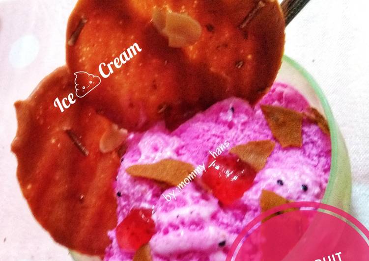 Resep Dragon Fruit Ice Cream yang Bikin Ngiler