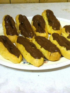 A picture of Chocolate Eclairs.