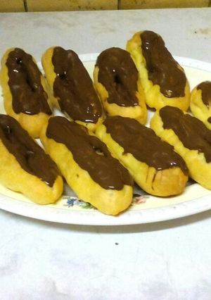 A picture of Chocolate Eclairs.