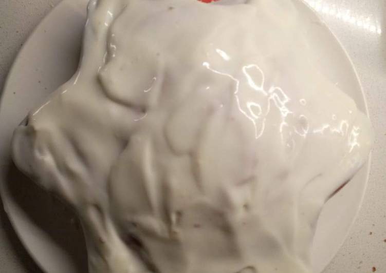 Stella di Natale con crema di ricotta dentro e fuori 🎄