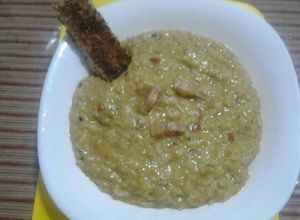Una foto de Risotto con panceta