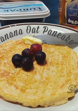 Foto resep Banana Oat Pancake (No Sugar Added)