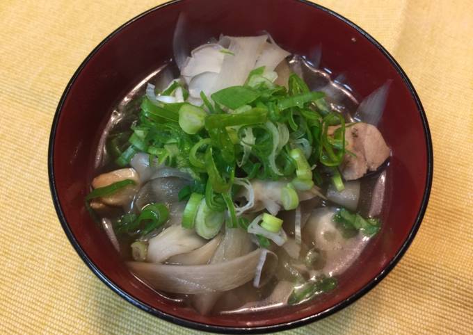 Easiest Way to Prepare Super Quick Homemade Japanese mushroom and chicken soup