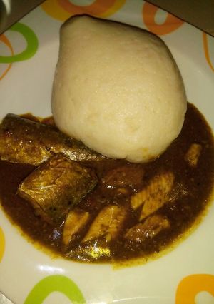 A picture of Dried okoro soup.