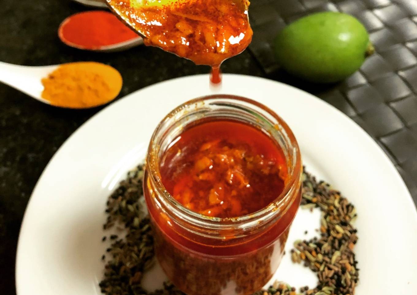 Raw Mango Pickle with Panch Phoron Flavour