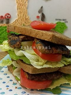 عکسی از دستور همبرگر با تست جو