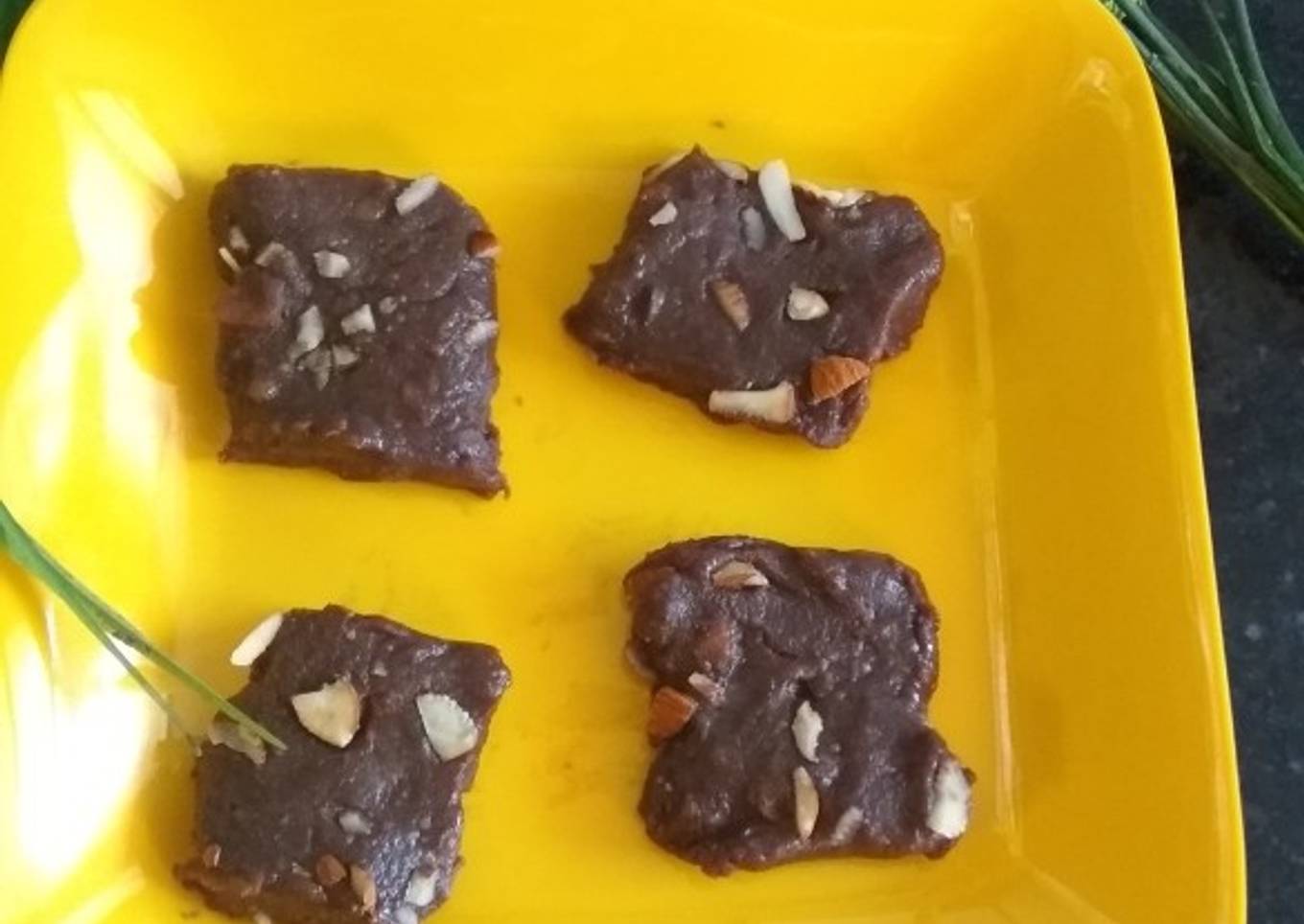 Chocolate almond Barfi