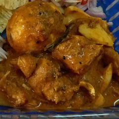 Chicken and Egg Curry A picture of Chicken and Egg Curry.
