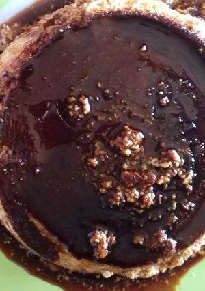 Una foto de Flan de queso Philadelphia