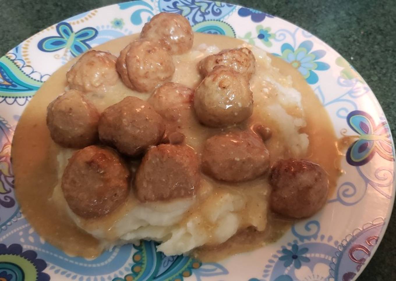 Slow Cooker Swedish Meatballs (sort of)
