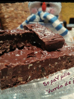 Una foto de Turrón de chocolate y jengibre