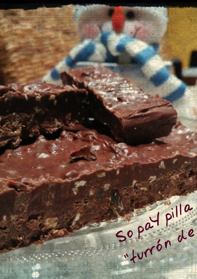 Una foto de Turrón de chocolate y jengibre