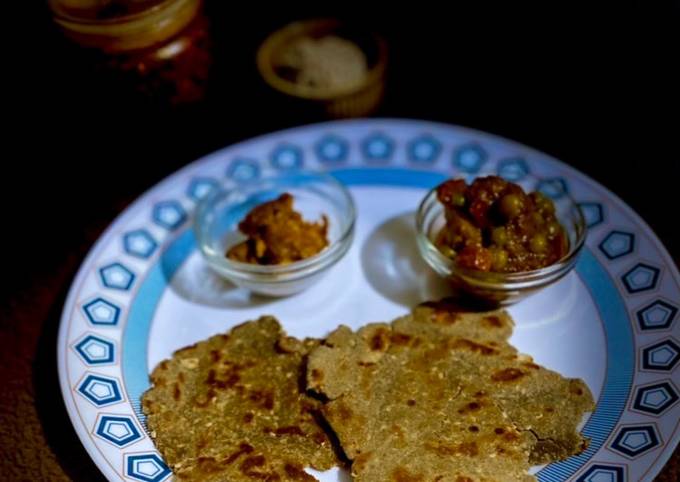 Easiest Way to Make Homemade Gajar Matar ki Sabji, Bajre ki Roti