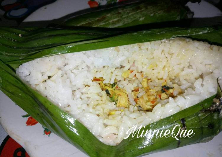 Nasi Bakar Ayam suwir