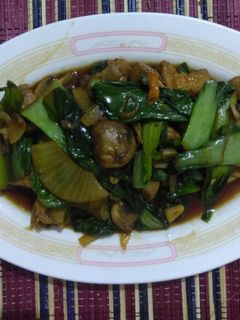 Foto resep Tumis Baby Kailan campignon tahu tempe