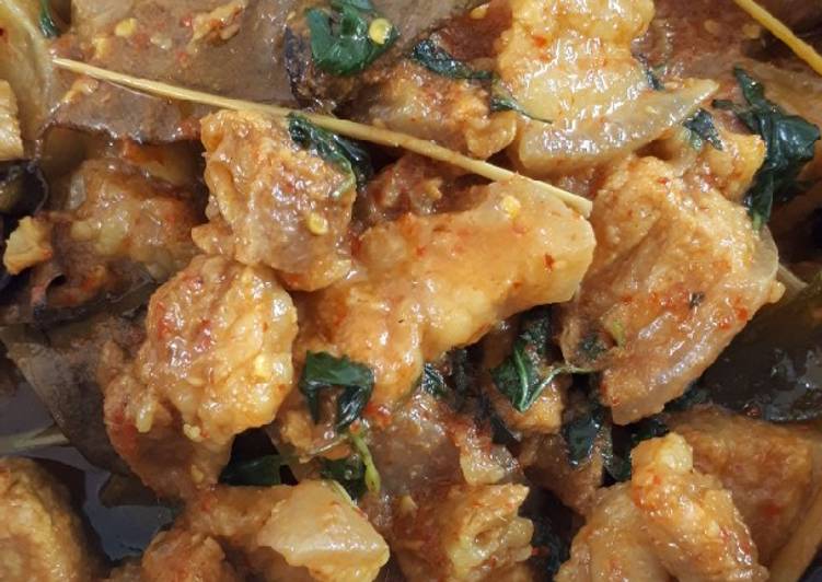 Resep Babi rica daun kemangi Anti Gagal