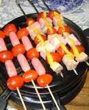 Parrilla racletera para compartir con amigos