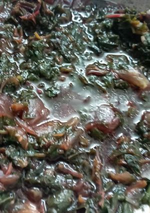 A picture of Cheerai kanthari curry.