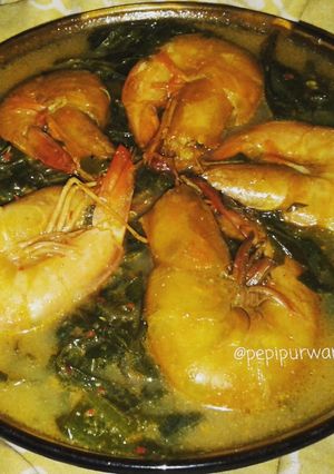 Foto resep Gule udang dan daun singkong