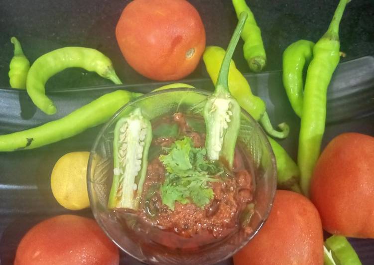 Wednesday Fresh Spicy Tomato chutney