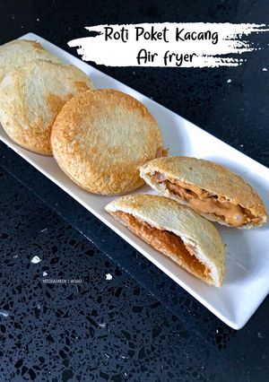Gambar Roti poket kacang air fryer