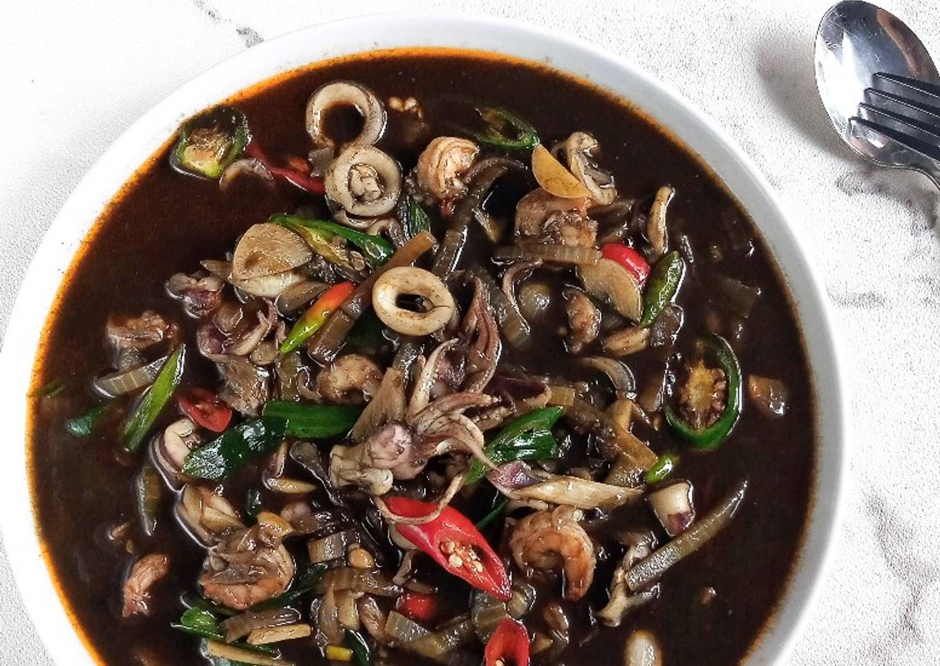 Cumi hitam pedas manis