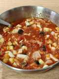 Ensalada del día: de tomate y bacalao ahumado