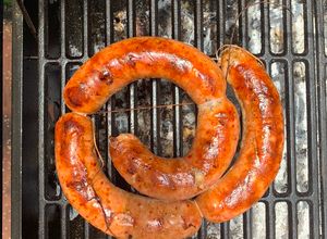 Una foto de Chorizo a la parrilla