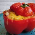 Pimiento relleno de chili con carne