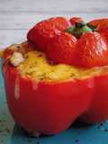 Pimiento relleno de chili con carne