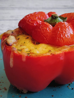 Una foto de Pimiento relleno de chili con carne