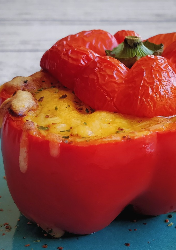 Una foto de Pimiento relleno de chili con carne