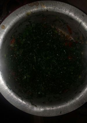 A picture of Fried kales.