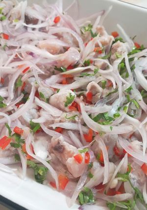 Una foto de Ceviche de pescado