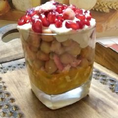 A picture of Chickpea tahini chat.