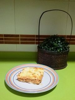 Una foto de Musaka griega
