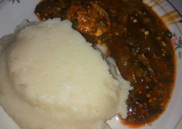 Step-by-Step Guide to Make Award-winning Draw soup(okro/ogbono) with ugwu leaf and semolina