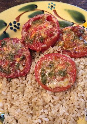 Una foto de 🍅 fritos al pesto !