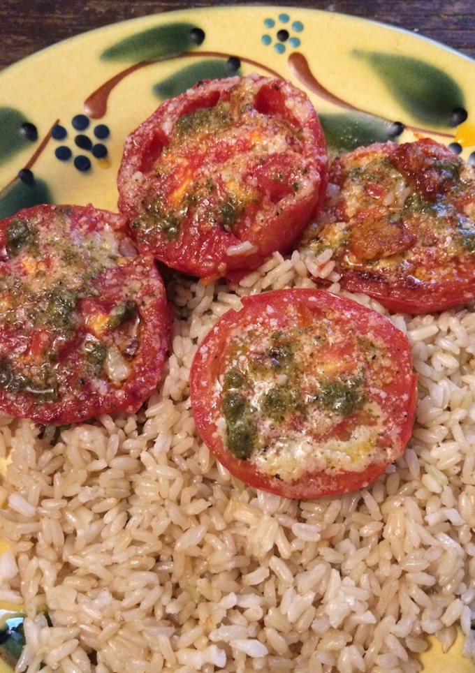 Una foto de 🍅 fritos al pesto !