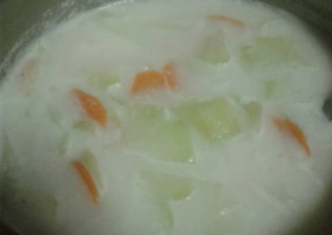 Sayur bobor labu siam wortel